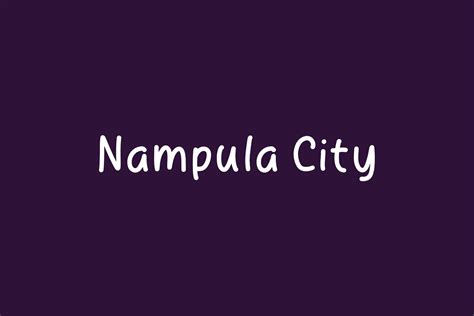 nampula city fonts shmonts