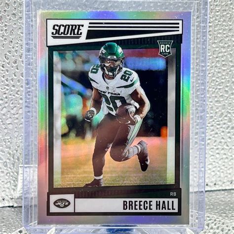 Breece Hall Rookie Chronicles Score Silver New York Jets Etsy