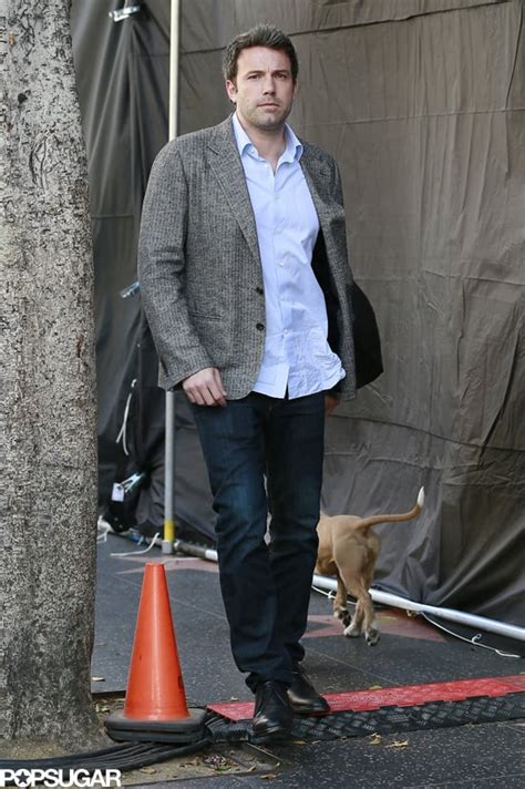 Ben Affleck on the Set of Gone Girl | POPSUGAR Celebrity