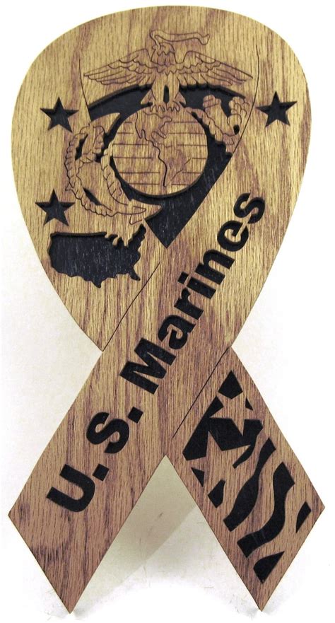 U S Marines Ribbon Scroll Saw Cut Etsy