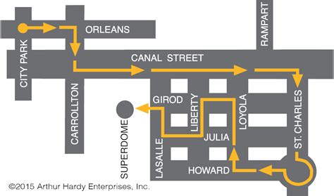 Parade Route Map – Krewe of Endymion