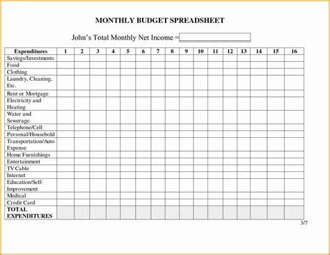 Bill Spreadsheet — db-excel.com