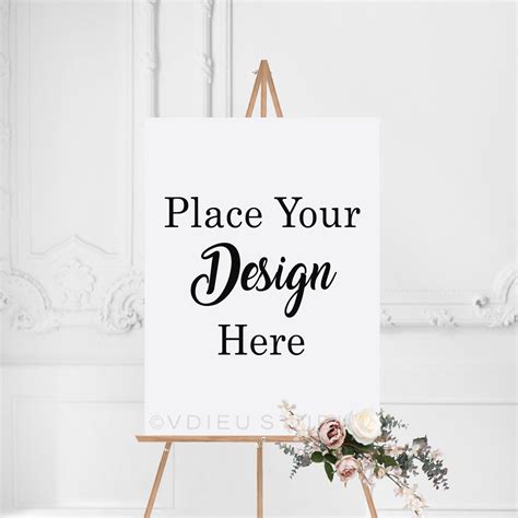 Acrylic Wedding Sign Mockup