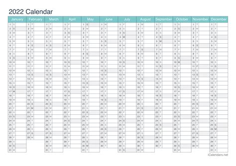 Excel calendar 2022 download - nawdu