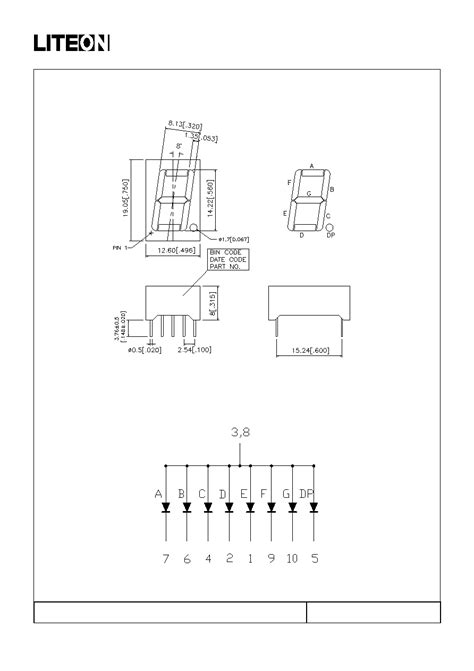 Lts P Datasheet Pages Liteon Inch Mm Digit Height