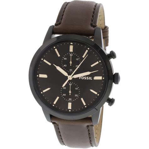 Fossil Townsman FS5437 Elegant Japanese Movement Chronograph Brown