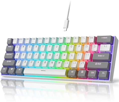 Ilovbee I Percent Wired Keyboard Mechanical Hot Swappable Compact Rgb Gaming Keyboard