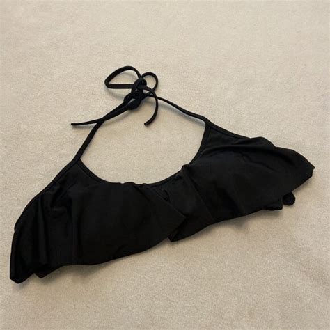 Victorias Secret Swim Victorias Secret Ruffled Padded Bikini Top