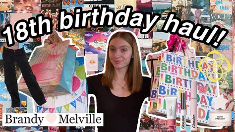 What I Got For My 18th Birthday Haul Youtube