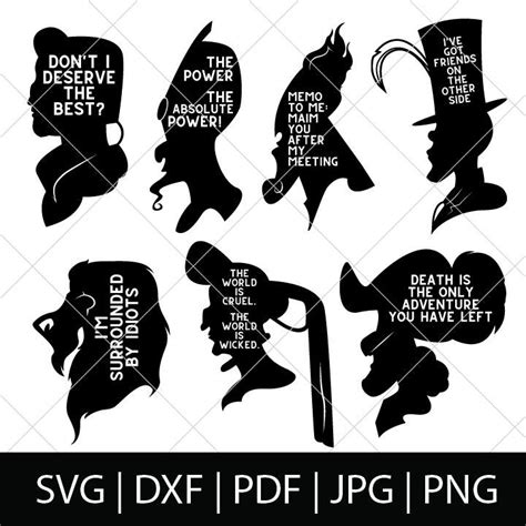 DISNEY S MALE VILLAINS SVG BUNDLE Diy Disney Shirts Disney Villain