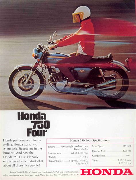 1969 HONDA CB750Four K0 With Prototype Brochure CYCLE May USA 04