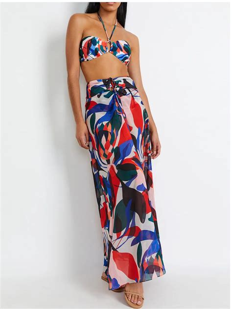 Fashion Beach Bikini And Skirt Set