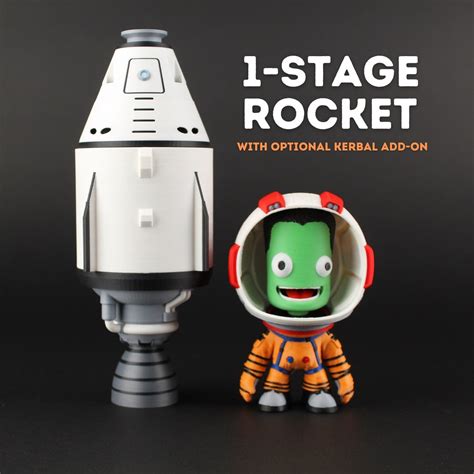 1 Stage Rocket Kerbal Space Program KSP W Optional Etsy