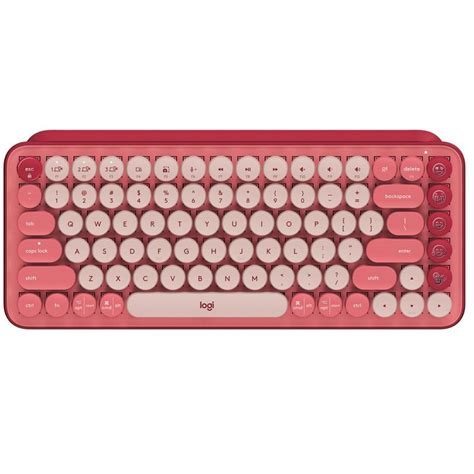 Logitech Pop Keys Teclado Mec Nico Bluetooth Azerty Rosa Fr