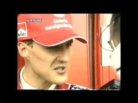 F Spagna Ettore Giovannelli Intervista Michael Schumacher Dopo