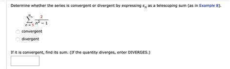 Answered Determine Whether The Series Is Convergent Or Divergent By