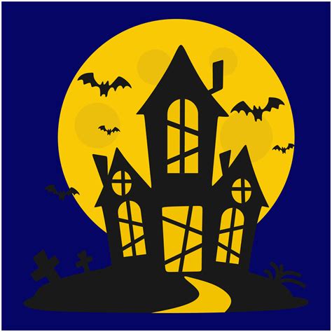 halloween house simple 11710769 Vector Art at Vecteezy