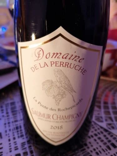 Domaine De La Perruche Le Pente Des Rochepicards Saumur Champigny