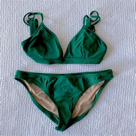 J Crew Factory Swim Jcrew Factory Green Bikini Poshmark