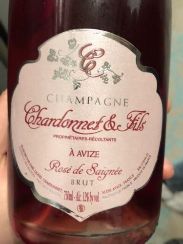 Chardonnet Fils Rosé de Saignee Brut Champagne Grand Cru Avize