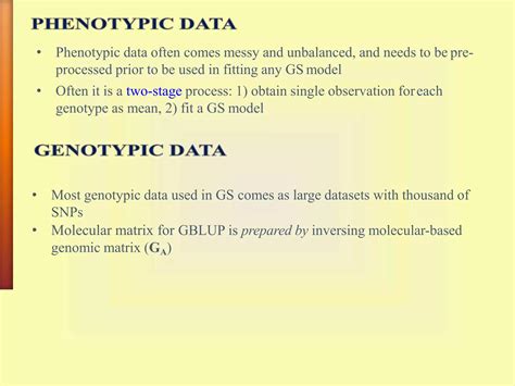 Genomic Selection In Plants Ppt