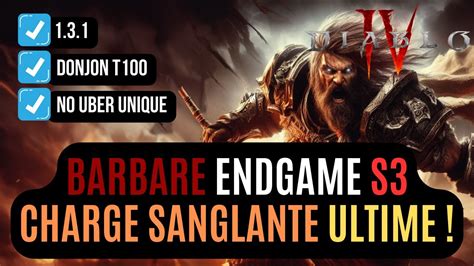 Le Build Du Barbare Charge Endgame Millions De D G Ts Sans Uber