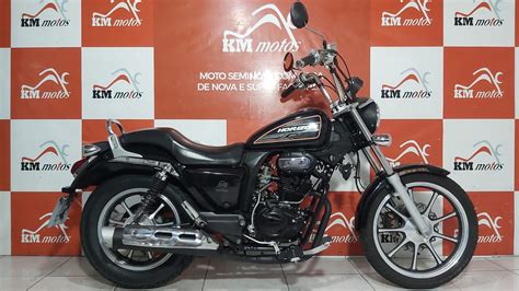 Dafra Horizon Preta Km Motos Sua Loja De Motos Semi Novas