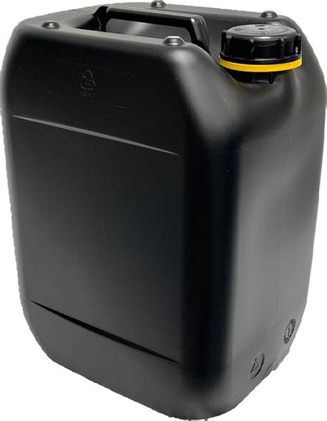 Jerrycan Zwart 20 Liter Met Dop Stapelbaar UN Food Grade