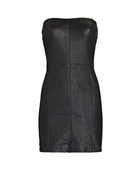 Sprwmn Strapless Leather Mini Dress Intermix®