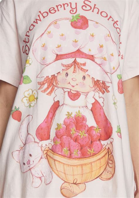 Dolls Kill X Strawberry Shortcake Oversized Graphic Tee Pink