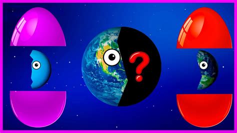 Learn Planets With Suprise Eggs Funny Planet Comparison Game