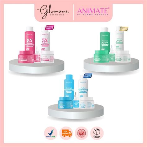 Jual Animate Paket Instant Whitening Series In Glowing Barrier Series