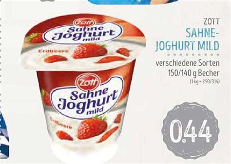 Zott Sahne Joghurt Mild Angebot Bei Edeka Struve Prospekte De