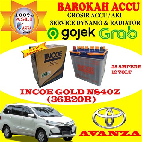 Jual Aki Mobil Toyota Avanza Incoe Gold Ns Z B R Ah Astra