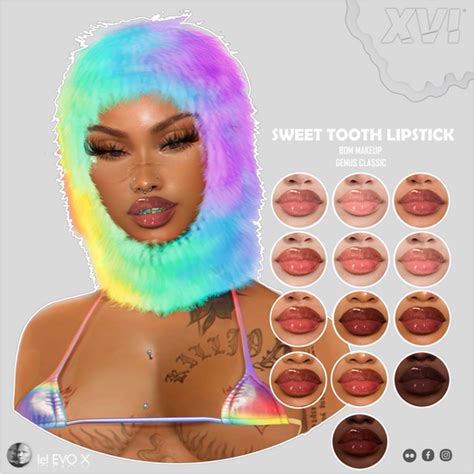 Second Life Marketplace Xvi Sweet Tooth Lipstick Evox Hd