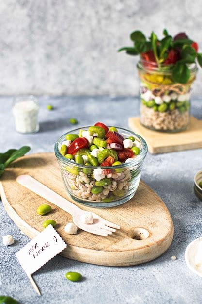 Premium Photo | Homemade organic barley salad recipe