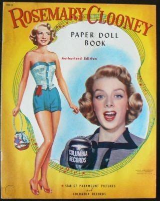 Rosemary Clooney Paper Doll Book Vintage Rare Paper