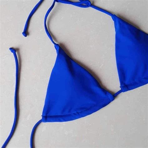 Royal Blue Triangle Bikini Top Women S Fashion Swimwear Bikinis