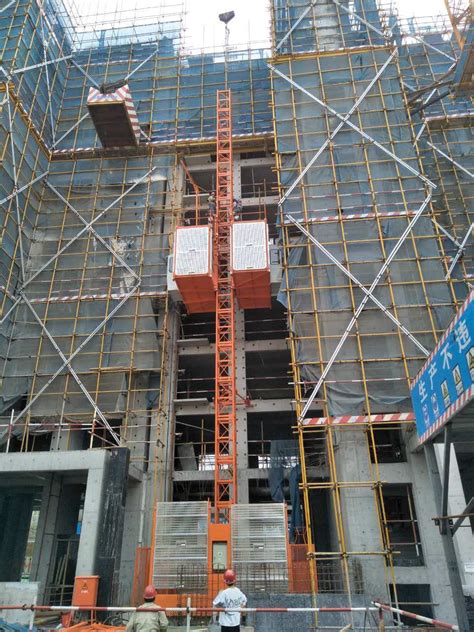 Sc200 200 Construction Elevator With Double Cages Construction