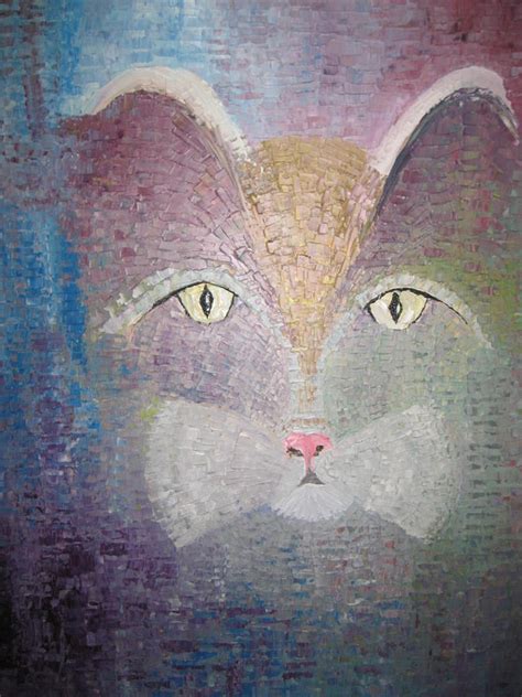 Mysterious Cat Painting By Rachael Pragnell Fine Art America