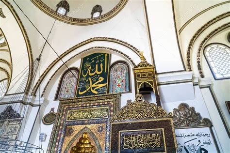 BURSA TURQUÍA 02 DE SEPTIEMBRE DE 2018 Vista interior de Ulu Camii