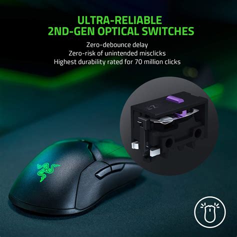 Razer Viper Ultimate Hyperspeed Lightweight Wireless Gaming Mouse & RGB ...