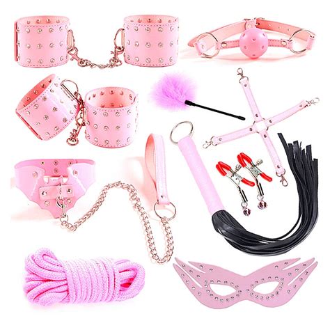 10 Pcs Sex Products Erotic Toys For Women BDSM Sex Bondage Set