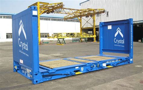 20 Feet Flat Rack ISO Marine Shipping Container Supplier From Mumbai