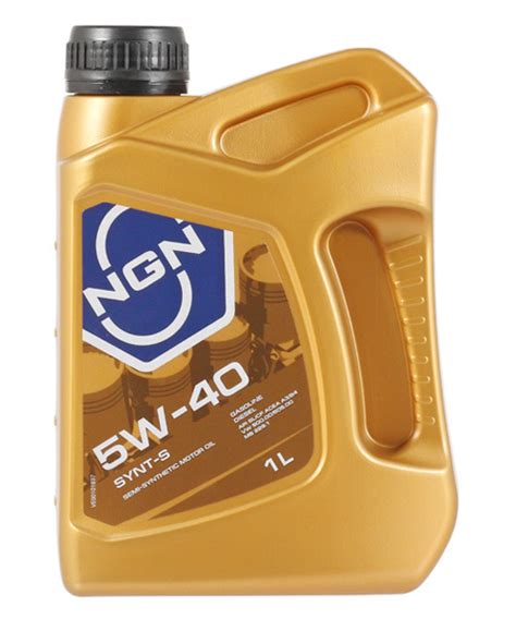 Масло моторное NGN 5W-40 Полусинтетическое - купить в интернет-магазине ...
