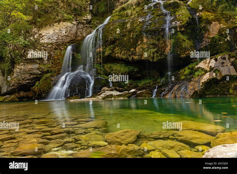 Virje Waterfalls Near Bovec In Slovenia Stock Photo Alamy