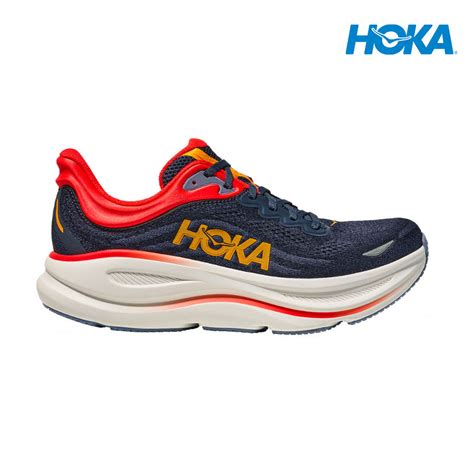 Hoka Men Bondi 9 Wide - Varsity Navy / Nautical Blue | Shopee Malaysia
