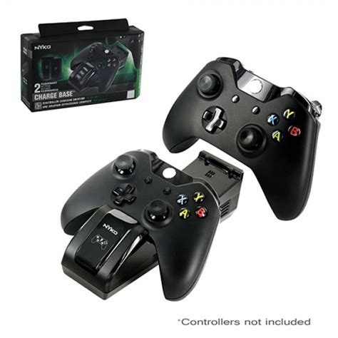 Base Cargadora Doble Para Control Xbox One Con Dos Baterias Nyko