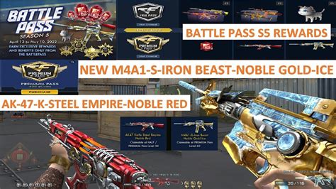 New M A S Iron Beast Noble Gold Ice Ak Knife Steel Empire Noble