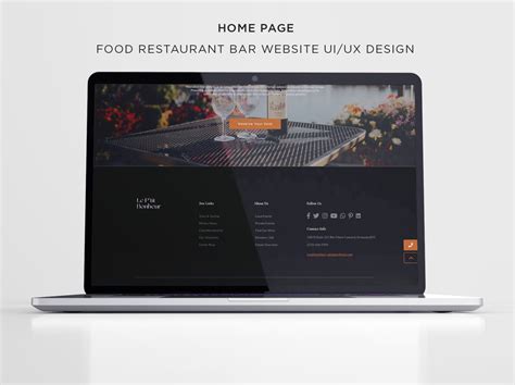 Footer Section Food Restaurant Website Uiux Design By Shehryar Anees